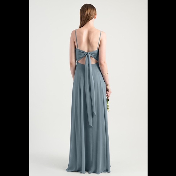 Jenny Yoo Kiara Dress in Mayan Blue - Picture 2 of 9